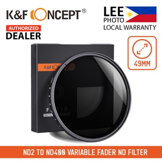 K&F Concept 49mm ND2 to ND400 Variable ND Fader Filter (Lee Photo)