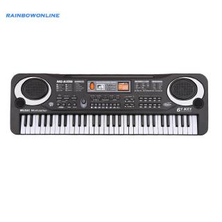 ❤RAIN❤Professional 61 Keys Digital Music Electronic Keyboard Musical Key Board Electric Piano with (3)