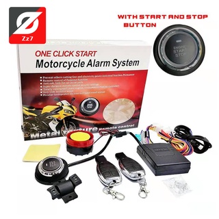 Zz7 Motorcycle Anti Theft Security Two Way Alarm System Remote Control With Engine Button