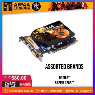【Available】Video card 512mb 128bit 9500gt Assorted Brands