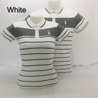 Original stripes couple Polo shirt pure cotton (individual price)