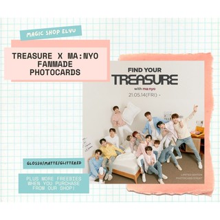 TREASURE X MA:NYO Fanmade / Unofficial Photocard with back print (manyo pc/ pcs)
