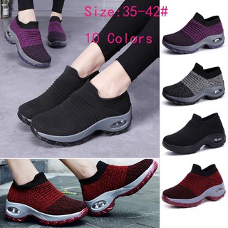 Beautysia New sneakers women running shoes sports shoes platform Shoes Fashion Running Breathable wedges shoes 35-42#