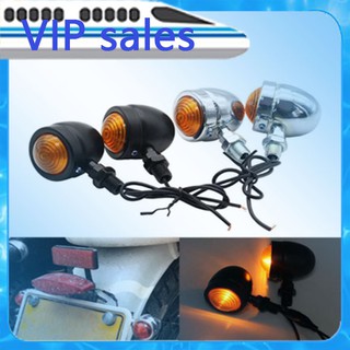 [Hot] Motorcycle Turn Signal Light Amber Motorcycle Signal Light Headlight 12v Indicator Bullet