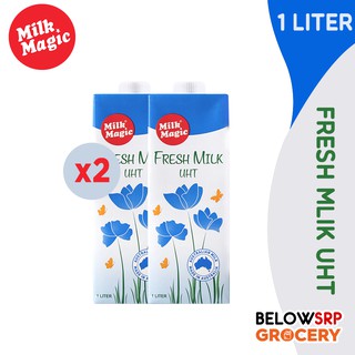 BelowSrp Grocery Milk Magic Fresh Milk UHT Drink 1 Liter (Set of 2) - Nutritious Healthy Milk Drink