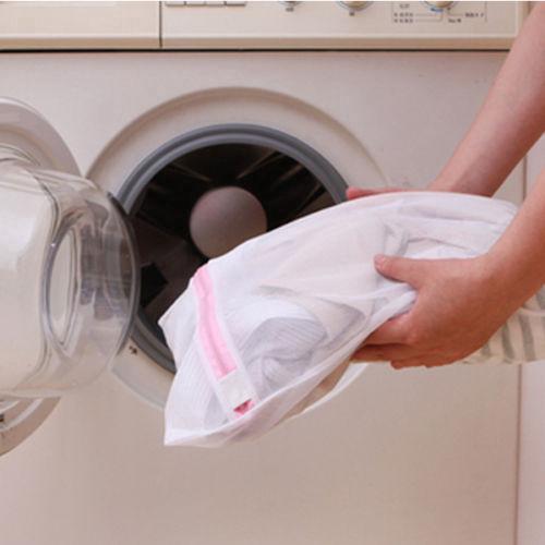 S M L Sizes Zipped Laundry Washing Bag Laundry Bags Net Mesh Socks Bra