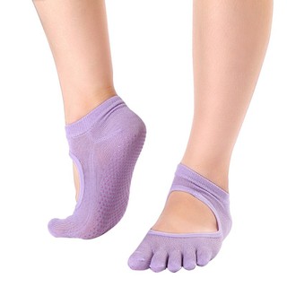 Sports Socks Half Toe Ankle Grip 5 Half Finger No-Slip (5)