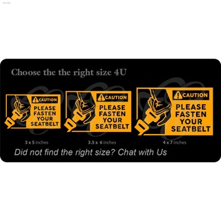 motorcycleback support✕✜Caution Please Fasten Your Seat Belt_ Design_Decal Sticker (4)