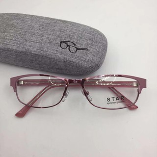 Free hard case optical metal frame eyeglasses for unisex/replaceable lens/good quality/18305