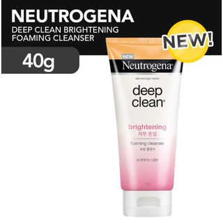 Neutrogena Skin Deep Clean Brightening Foaming Cleanser 40g