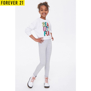 Forever 21 Girl's High-Rise Leggings (Heather Grey)