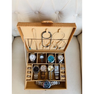Personalized Multifunctional Jewelry Box Organizer Export Quality Luxury PU Leather- Velvet Lining
