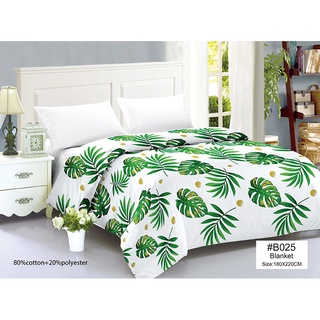 COD Plain Design Cotton Bed Blanket Kumot King Size (180cm*220cm) Bedding Quilts