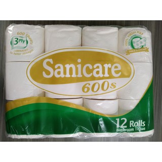 Sanicare Bathroom Tissue 3 PLY & 2 PLY 12rolls