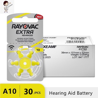 5 Packs/30 PCS or 10 Packs/60 PCS RAYOVAC EXTRA Zinc Air Performance Hearing Aid Batteries A10 10A 10 PR70