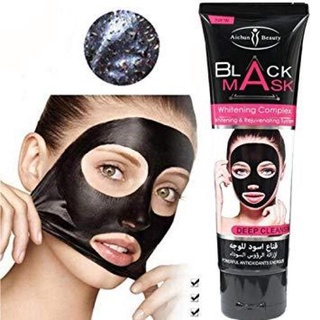 SCRUBFACE◄Black Mask Acne Purifying Charcoal Peel Off Black Head Remover With Vitamin E, Peel Off PH