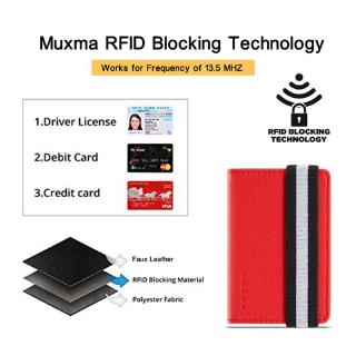 ❀ RFID Blocking Adhesive Genuine Leather Credit Card Pocket Sticker Pouch Holder Case for Cell Phone (7)