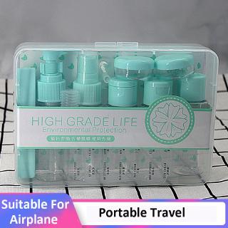13pcs Set Portable Travel kit Makeup empty Container Plastic Spray Bottle (1)