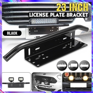 Car Number Plate Offroad Front Number Plate Bracket Frame Holder Light Bar Mount Bumper For Vehicle (1)