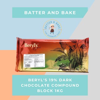 Beryl's 19% Dark Chocolate Compound Block 1kg