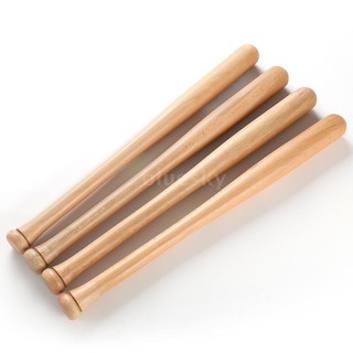 SKY-64cm Hard Eucalptus Mahogany Baseball Bat Solid Wood Bar Wooden Stick