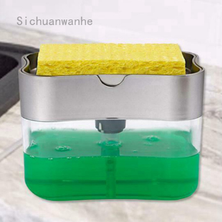 Sichuanwanhe Sponge Rack Dispenser Soap Pump & Sponge Caddy Bathroom Kitchen Organizer Cleaning Accessories