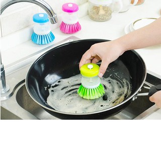 Pressure Liquid Cleanser Pot Brush Dishwashing Brush Pot Brush Supplies Kitchen Supplies