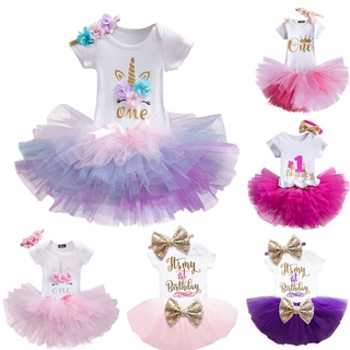 Summer Baby Sets Baby Girl 1 Year Birthday Dress Newborn Baptism Dresses Christening Dress For Toddler Girls Infant Baby Clothes