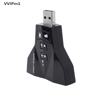 VVPH USB 2.0 3D Virtual Audio Sound Card Converter Durable 7.1 Channel Audio Adapter Fad