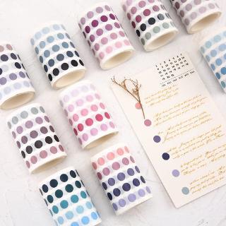 336 Pcs Colorful dots Washi Tape Japanese Paper DIY Planner Masking Tape Stickers Decorative (1)