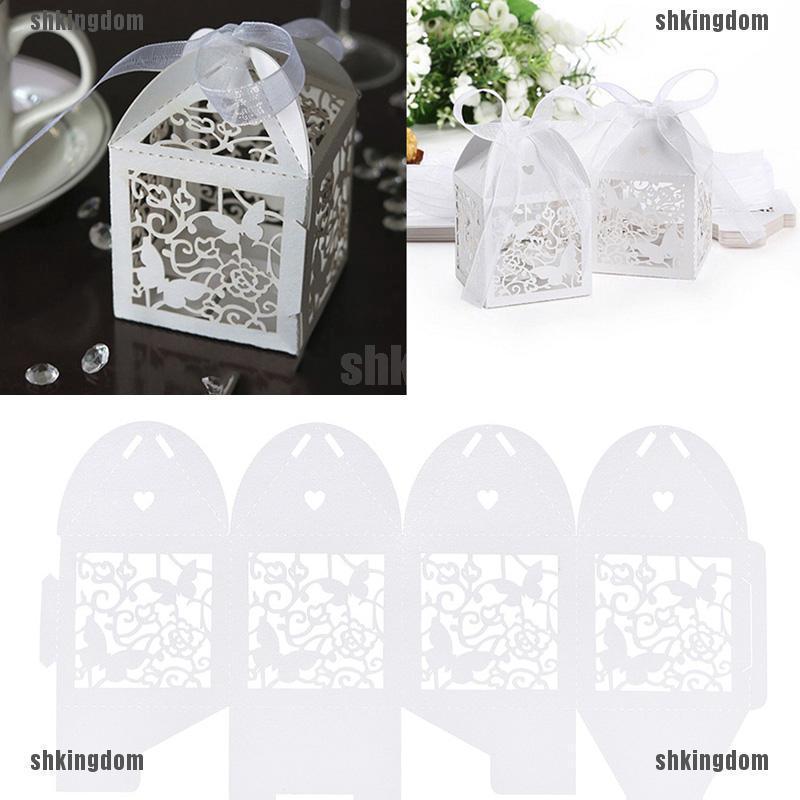 10pcs Wedding Party Butterfly Paper Candy Gift Boxes