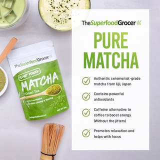 The Superfood Grocer 100% Pure Japanese Uji Matcha Green Tea Powder 50g (25 servings) (2)