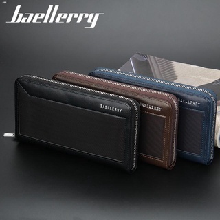 handbags☇℗Baellerry Long Wallet Men Clutch New Vintage Fashion Handbag Business Card Wallet Large C