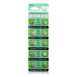 AG11 LR721 SR721 1.55V Alkaline Button Cell Battery For Calculator, Watch, and Toys Batteries etc.