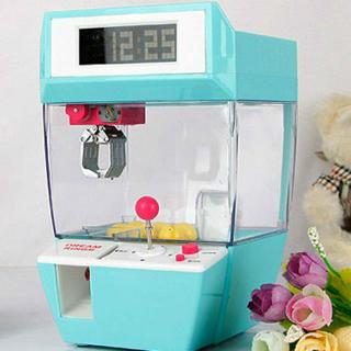 Catcher Alarm Clock Coin Operaed Game Machine Candy Doll Grabber Claw Arcade Machine Automatic Toy K