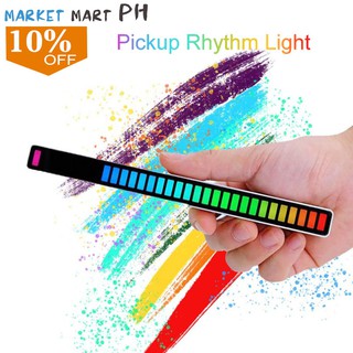 Sound Pickup Rhythm Lights Colorful RGB Tube Music Atmosphere Light with Voice Control for Home Car