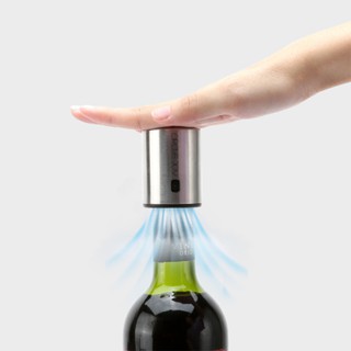 Circle Joy Smart Red Wine Stopper Stainless Steel Vacuum Memory Wine Stopper Wine Corks Mini Plug Wine Stopper (4)