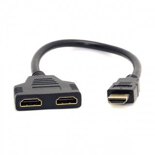 One HDMI Male to Dual HDMI Female Y Splitter Switch Cable