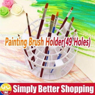 49 Holes Pen Holder Detachable Paint Brush Display Stand Support Watercolor Painting Art Supplies Ma