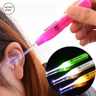 （READY STOCK）Flashlight Earpick LED Light Ear Spoon Removable Ear Picker Ear Cleaning Tool