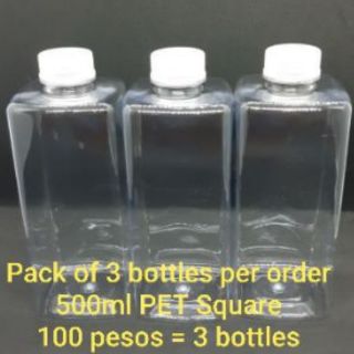500ml Clear PET Plastic Bottle