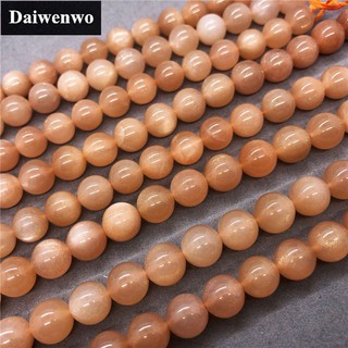 7A（TOP） Orange Sun Stone Beads 6/8/10/12mm Round Loose Natural Diy for Bracelet