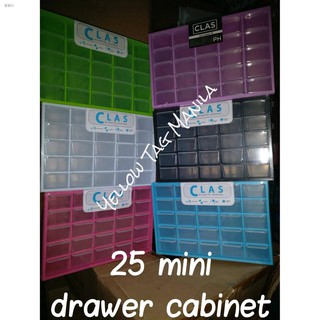 ▤⚡CLAS 25 Mini Drawer Cabinet Plastic Storage Organizer 28cm x 18cm 13cm Desk Organizer⚡