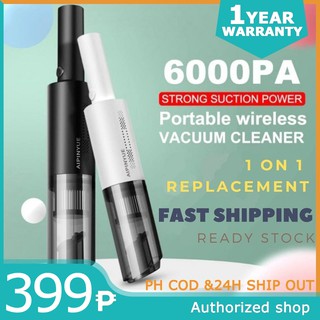 ✨【COD】A8S Car and Home handheld vacuum cleaner portable USB wireless wired charging 120W Wet and Dry