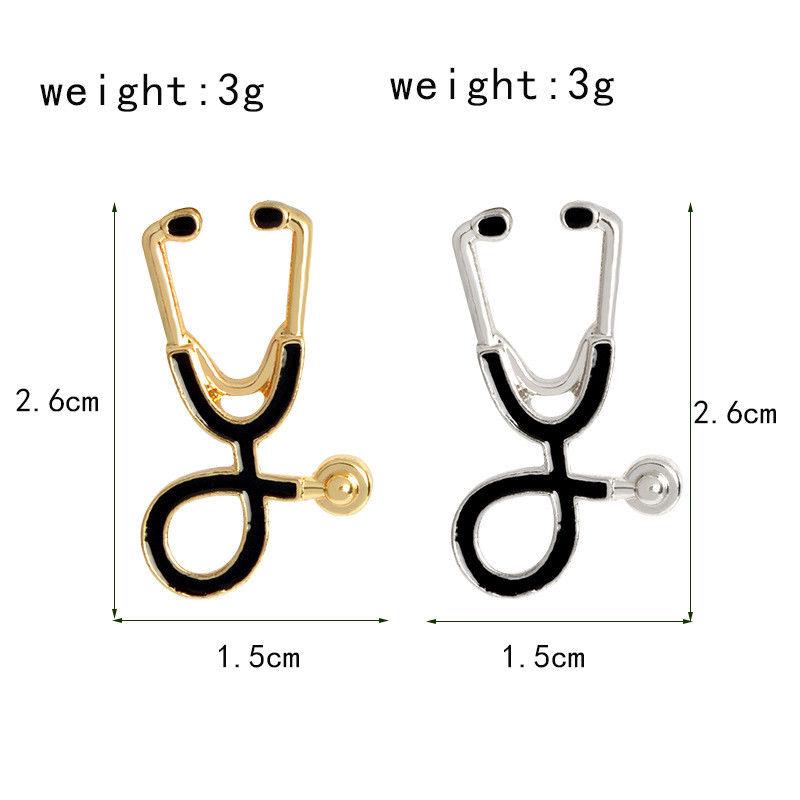[24Hs Delivery] Enamel Stethoscope Nurse Brooches Pin Coat Lapel Badge