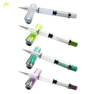 JN` Fountain Pen-like Calligraphy Brush Clear Pen Barrel Refillable Calligraphy Pen