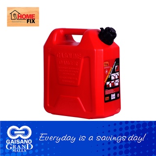 HOME FIX 10L Gasoline Fuel Can with Auto Shut-Off Nozzle in Red 095 Gaisano Grand