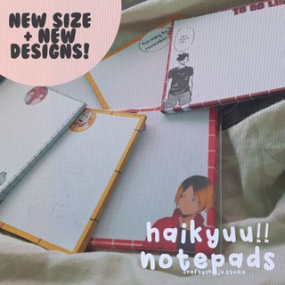 HAIKYUU Notepads (30 Sheets) [ w/ stickers/bookmark ] (1)