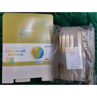 (Fast Shipping) CE Plus Disposable Non-Woven Colored Face Mask (50 pcs. 3-Layered Face Mask)