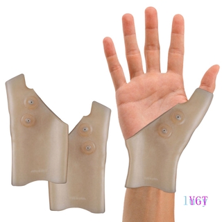 YGT Universal Magnetic Therapy Wrist Hand Thumb Support Gloves Silicone Gel Arthritis Pain Relief Gloves